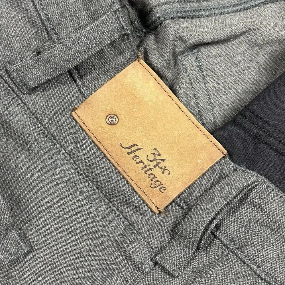 34 Heritage Pants Mens Size‎ 38x34 Dark Gray Charisma Straight Stretch Trousers